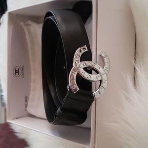 Authentic Chanel cc belt